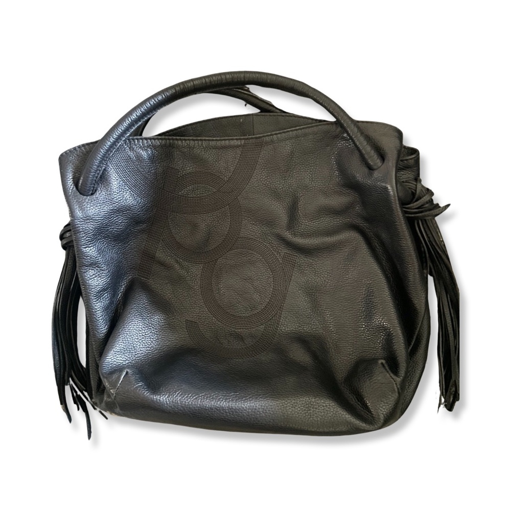 Purificacion Garcia black leather tote